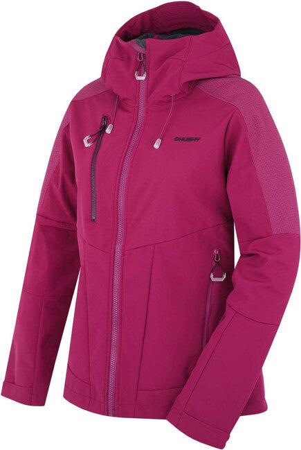 HUSKY Sevan giacca softshell da donna, magenta scuro