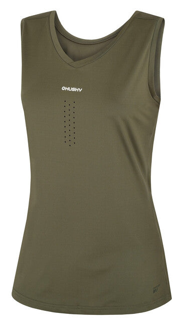 Husky Tango canotta funzionale reversibile, cachi scuro