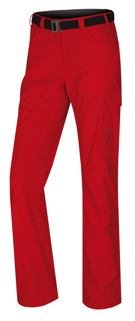 Husky Kahula pantaloni outdoor da donna, rossi morbido