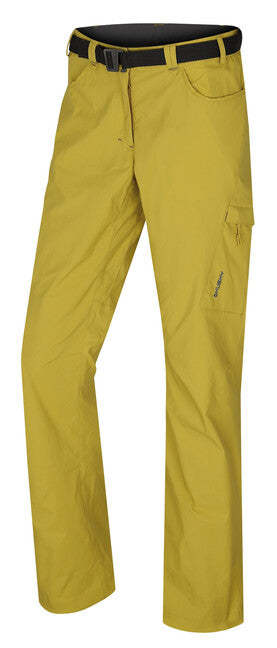 HUSKY Kahula women's outdoor trousers, yellow-green, L