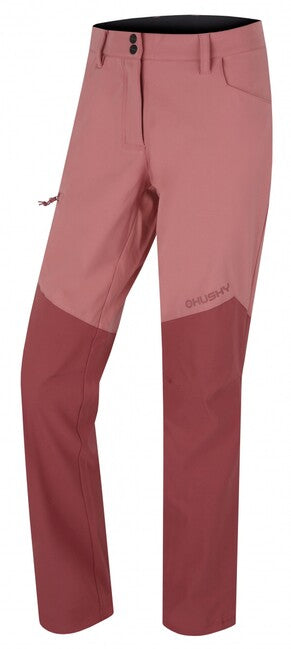 Husky Kavia pantaloni softshell da donna, bordeaux