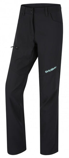 HUSKY Kavia pantaloni softshell da donna, nero