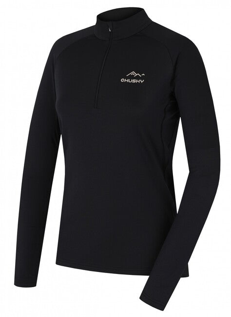 Husky Tromi Zip maglia termica da donna, nera