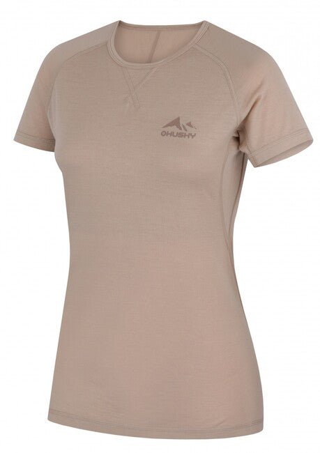 Husky Mersa maglietta termica da donna a maniche corte, beige