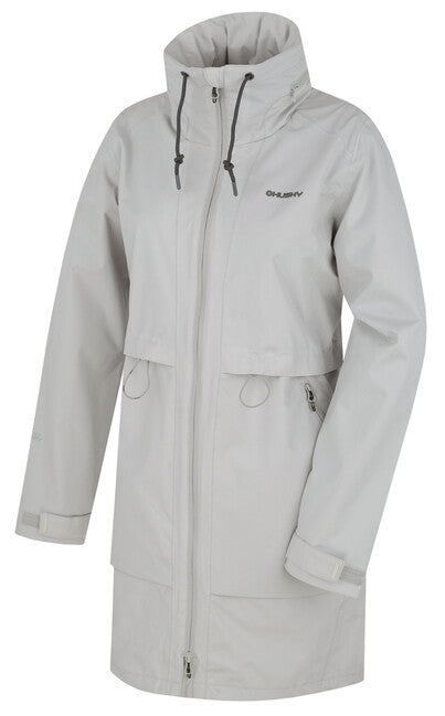 Husky Nevr cappotto hardshell da donna, grigio chiaro