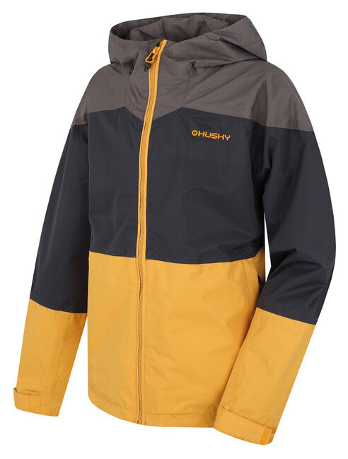 Husky Nicker K giacca hardshell, grigia scuro/senape