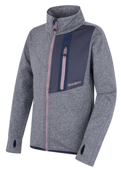HUSKY Ane K felpa con zip da bambino, blu scuro