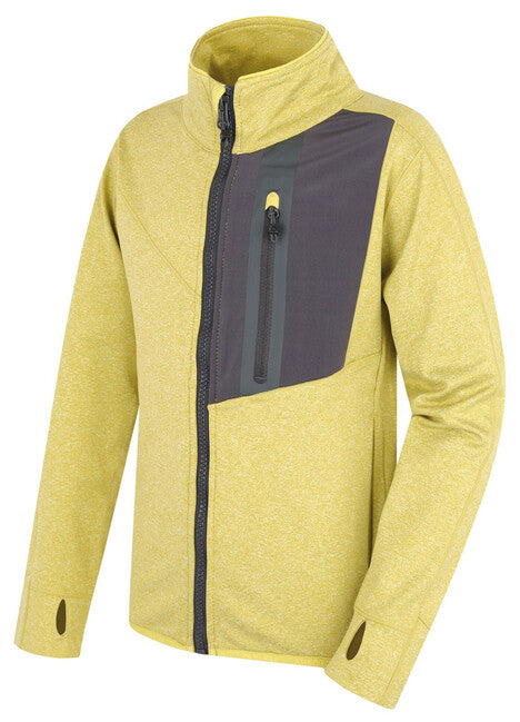 HUSKY Ane K felpa con zip da bambino, lime verde