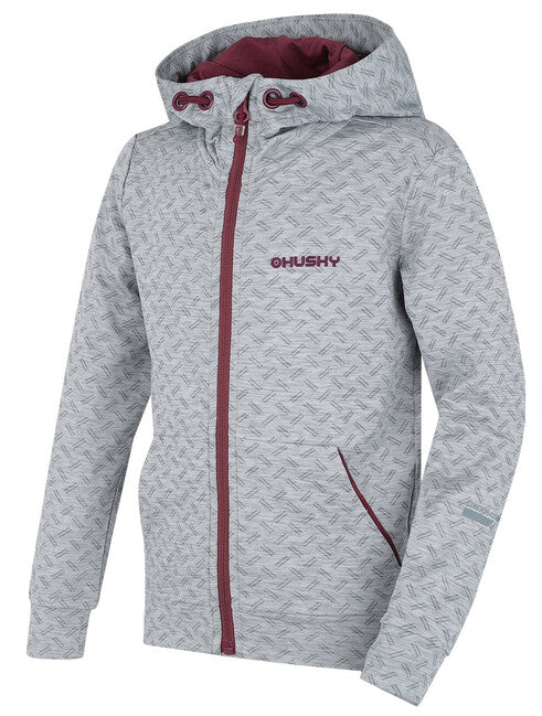 Husky Alony K felpa con cappuccio, grigio chiaro