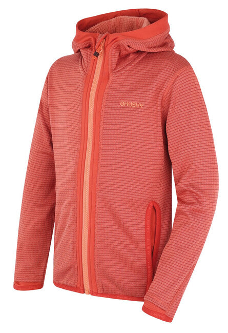 Husky Artic felpa con cappuccio zips k, rosso/nero blu