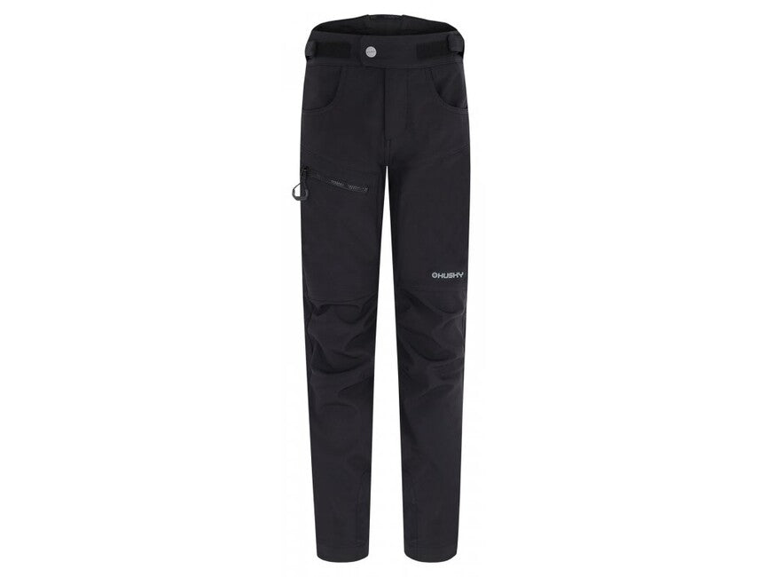 Husky Keson K pantaloni softshell bambini, neri