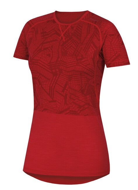 Husky Merino thermal underwear maglietta a maniche corte, rosso