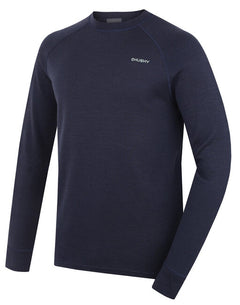 HUSKY Aron felpa in merino da uomo, dk. blue