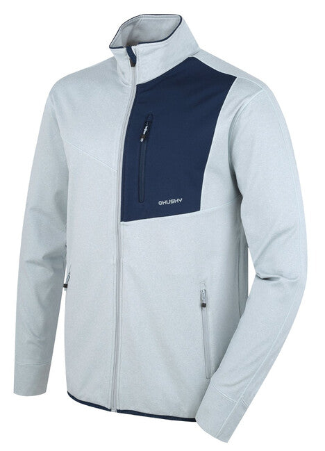 Husky Ane felpa con cappuccio con zip, grigio chiaro