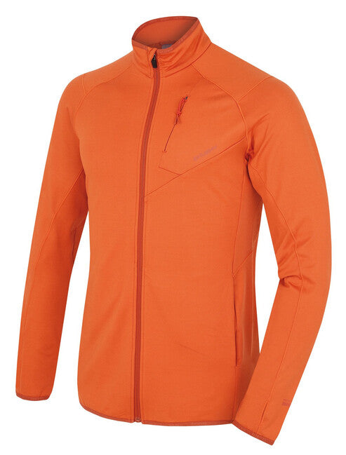 HUSKY Tarp felpa con zip da uomo, M, mattone