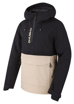HUSKY Nabbi men's outdoor jacket, black/beige