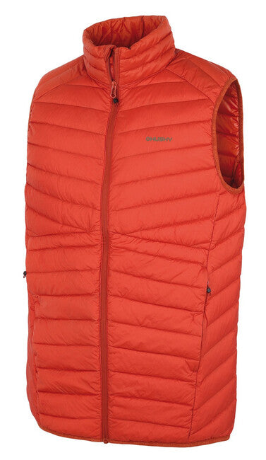 Husky Dresles gilet da uomo in piuma, arancio mattone