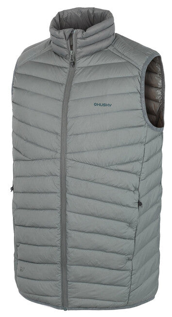 Husky Dresles gilet da uomo in piuma, dk. grigio verde