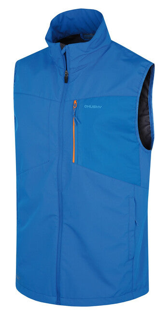 HUSKY Salien gilet softshell da uomo M, blu neon