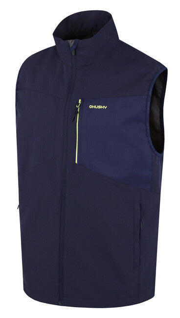 Husky Salien gilet softshell, blu scuro