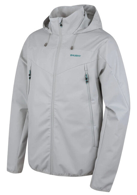 Husky Sonny giacca softshell da uomo, grigio chiaro