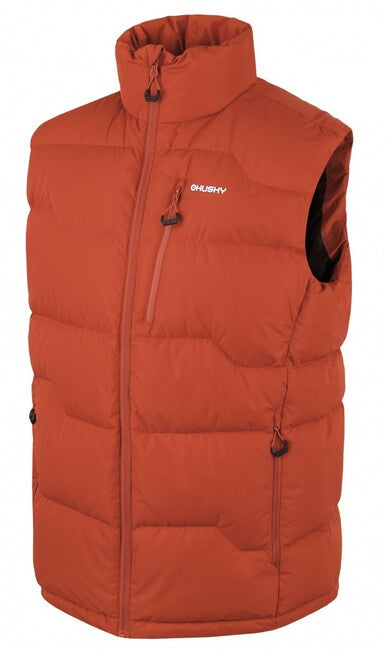 Husky Gilet con zip Uomo, arancione scuro