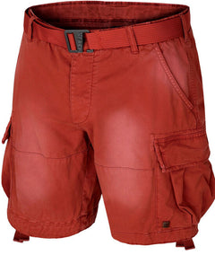 HUSKY Ropy pantaloncini di cotone da uomo, mattone scuro