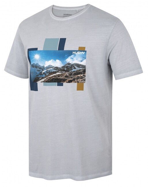 Husky Skyline maglietta da uomo in cotone, grigio