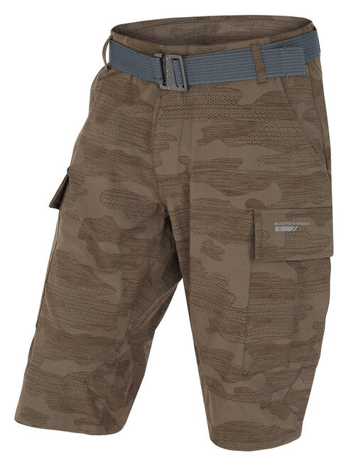 HUSKY Kalfer pantaloncini funzionali da uomo, khaki scuro