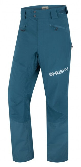 Husky Kippe pantaloni hardshell da uomo, turchese sbiadito