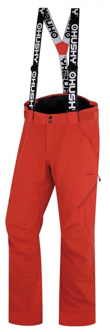 Husky Galti pantaloni da sci da uomo, rossi