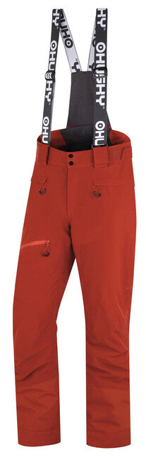 HUSKY Gilep pantaloni da sci da uomo, mattone scuro