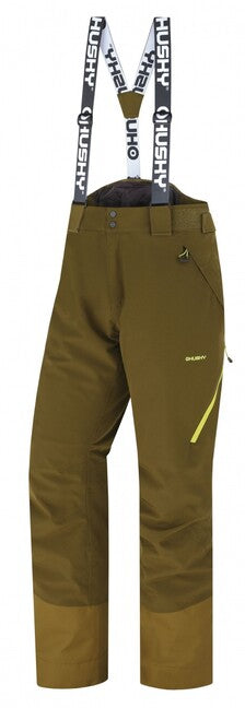 Husky Mitaly pantaloni da sci da uomo, kaki