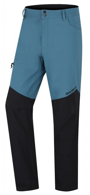 Husky Kavia pantaloni sofstshell da uomo, turchese/nero