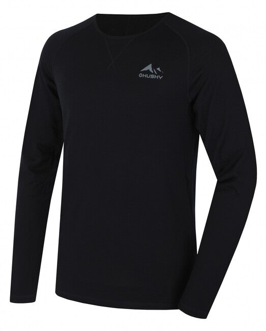 Husky Merow maglia termica da uomo a maniche lunghe, nera