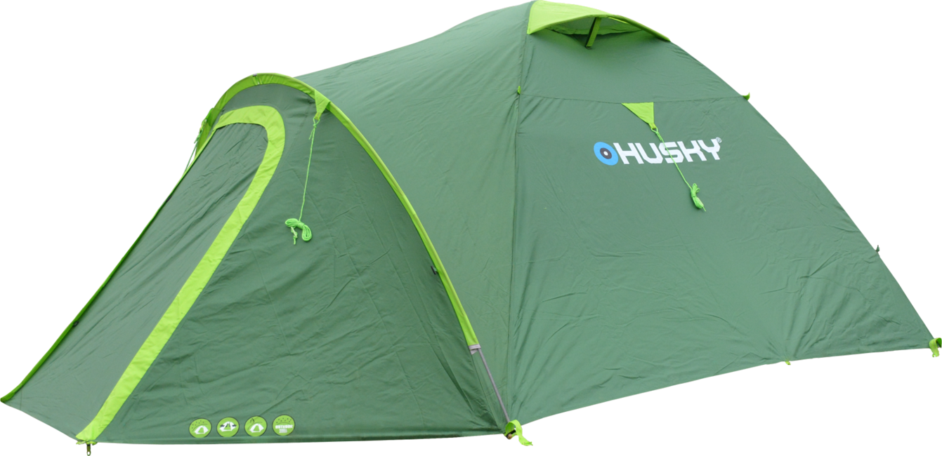 Husky Bizon 4 Plus tenda, verde chiaro
