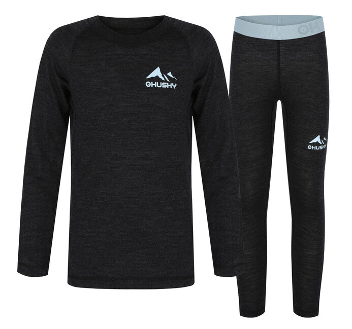 Husky Merbo K merino set, nero