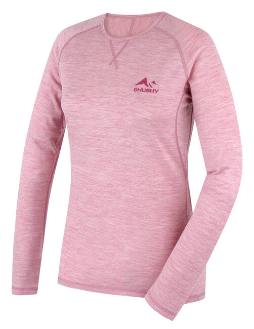 Husky DL Merow merino shirt, rosa sbiadito