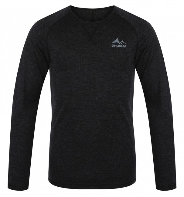 Husky DL Merow merino shirt, nero