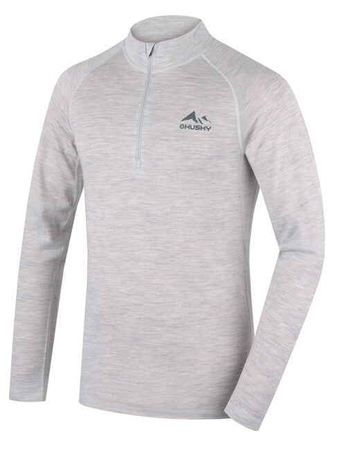 HUSKY Merow Zips μπλουζάκι merino termoενδυμασίας M, γκρι