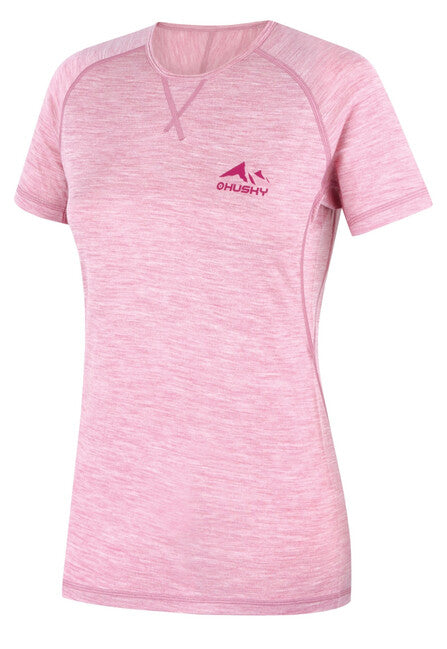 Husky KR Mersa merino shirt, rosa sbiadito