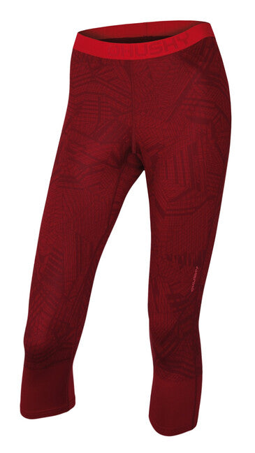 Husky Inverno Attivo Thermal Underwear Donna 3/4 Pantaloni, mattone scuro