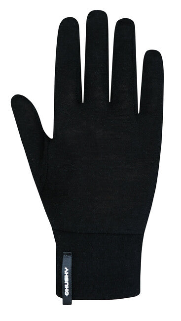 Husky Merglov guanti unisex in merino, neri