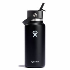 Hydro Flask Wide Flex Straw Cap wide thermal bottle with mouthpiece 32 OZ / 946 ml, black