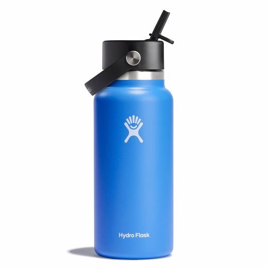Hydro Flask Wide bottiglia termica con boccaglio 32 OZ Wide Flex Straw Cap 946 ml, cascade