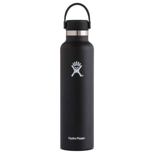 Hydro Flask Bottiglia Termica 24 OZ Standard Mouth Flex Cap 710ml, nera