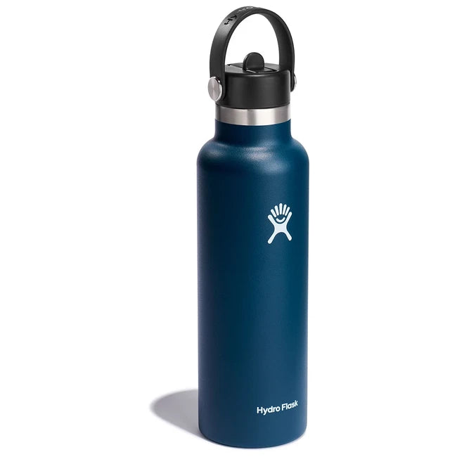 Hydro Flask Thermo bottiglia con boccaglio 21 OZ Standard Flex Straw Cap 621 ml, indaco