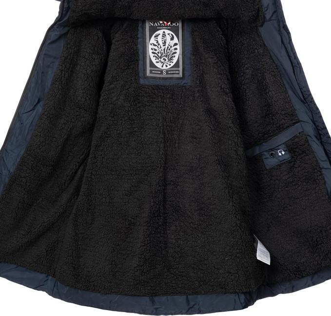 Navahoo Adele giacca invernale da donna con cappuccio, blu scuro