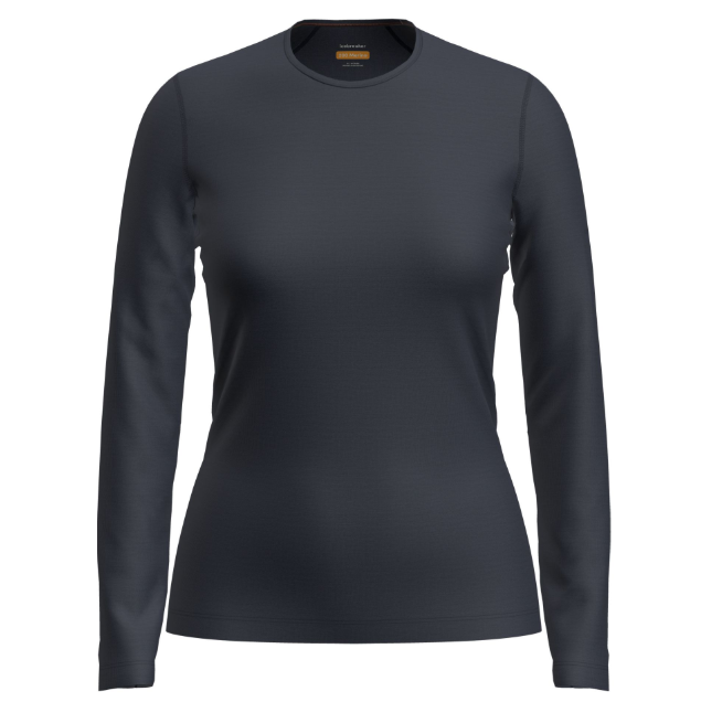 Icebreaker 200 maglietta termica a maniche lunghe, donna, blu scuro
