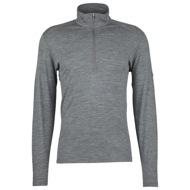 Icebreaker Oasis felpa termica con zip e cappuccio 200, grigia